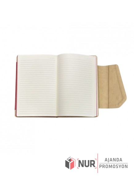 Sert Kapaklı Termo Deri Tarihsiz Defter 